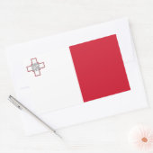 Sticker Rectangulaire Drapeau de Malte (Enveloppe)