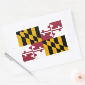 Sticker Rectangulaire Drapeau de Marylander, Drapeau du Maryland (Enveloppe)