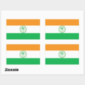 Sticker Rectangulaire Drapeau de Miami, Floride (Feuille)