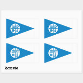 Sticker Rectangulaire Drapeau de Minneapolis (Feuille)