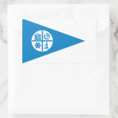 Sticker Rectangulaire Drapeau de Minneapolis (Sac)