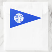 Sticker Rectangulaire Drapeau de Minneapolis (Sac)