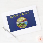 Sticker Rectangulaire Drapeau de Montana (Enveloppe)