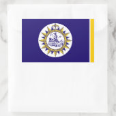 Sticker Rectangulaire Drapeau de Nashville, Tennessee (Sac)