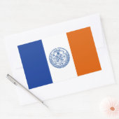 Sticker Rectangulaire Drapeau de New York (Enveloppe)