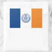 Sticker Rectangulaire drapeau de new york états-unis amérique pays (Sac)