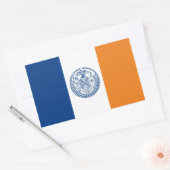 Sticker Rectangulaire drapeau de new york états-unis amérique pays (Enveloppe)