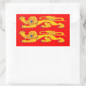 Sticker Rectangulaire Drapeau de Normandie (Sac)