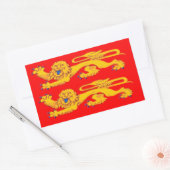 Sticker Rectangulaire Drapeau de Normandie (Enveloppe)