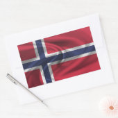 Sticker Rectangulaire Drapeau de Norvège (Enveloppe)
