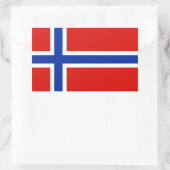 Sticker Rectangulaire Drapeau de Norway (Sac)