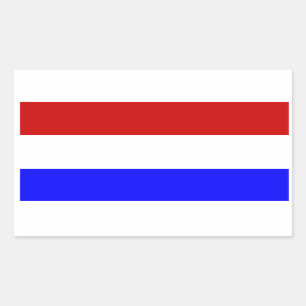 Sticker Rectangulaire Drapeau de Pays-Bas