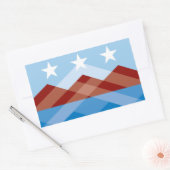 Sticker Rectangulaire Drapeau de Peoria, Arizona (Enveloppe)