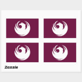Sticker Rectangulaire Drapeau de Phoenix, Arizona (Feuille)