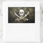 Sticker Rectangulaire Drapeau de pirate (Sac)