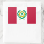 Sticker Rectangulaire Drapeau de Raleigh, Bâton rectangulaire de Carolin (Sac)