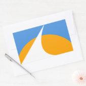 Sticker Rectangulaire Drapeau de Redding, Californie (Enveloppe)