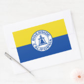 Sticker Rectangulaire Drapeau de Riverside, Californie (Enveloppe)
