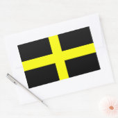 Sticker Rectangulaire Drapeau de Saint David (Enveloppe)