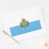 Sticker Rectangulaire Drapeau de Saint-Marin (Enveloppe)