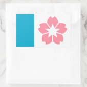 Sticker Rectangulaire Drapeau de Salem, Oregon (Sac)