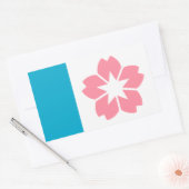 Sticker Rectangulaire Drapeau de Salem, Oregon (Enveloppe)