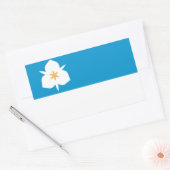 Sticker Rectangulaire Drapeau de Salt Lake City, Utah (Enveloppe)