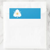 Sticker Rectangulaire Drapeau de Salt Lake City, Utah (Sac)