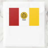 Sticker Rectangulaire Drapeau de San Diego, Californie (Sac)