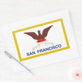 Sticker Rectangulaire Drapeau de San Francisco (Californie) (Enveloppe)