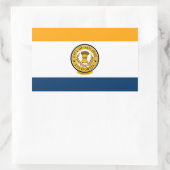 Sticker Rectangulaire Drapeau de San Jose, Californie (Sac)