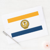 Sticker Rectangulaire Drapeau de San Jose, Californie (Enveloppe)