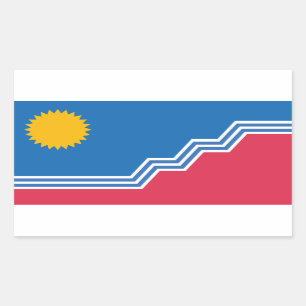 Sticker Rectangulaire Drapeau de Sioux Falls, Dakota du Sud