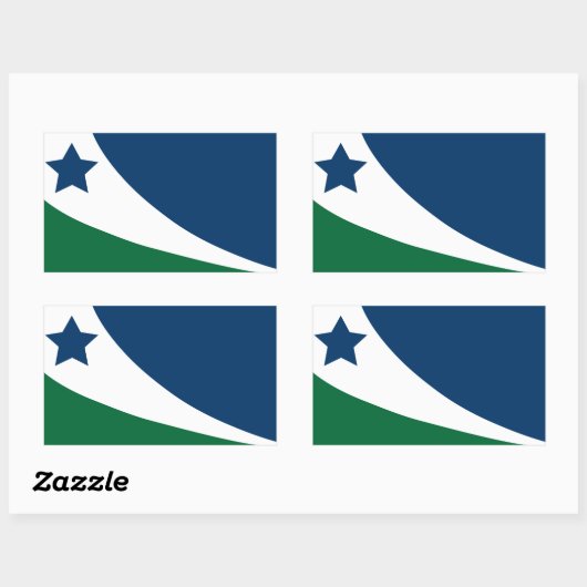 Sticker Rectangulaire Drapeau de Spring Hill, Tennessee (Feuille)