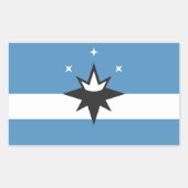 Sticker Rectangulaire Drapeau de Springfield, Missouri (Devant)