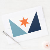 Sticker Rectangulaire Drapeau de Syracuse, New York (Enveloppe)