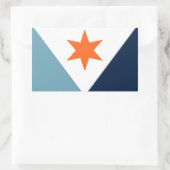 Sticker Rectangulaire Drapeau de Syracuse, NY (Sac)