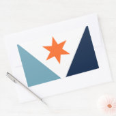 Sticker Rectangulaire Drapeau de Syracuse, NY (Enveloppe)