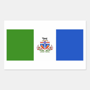 Sticker Rectangulaire Drapeau de territoires de Yukon