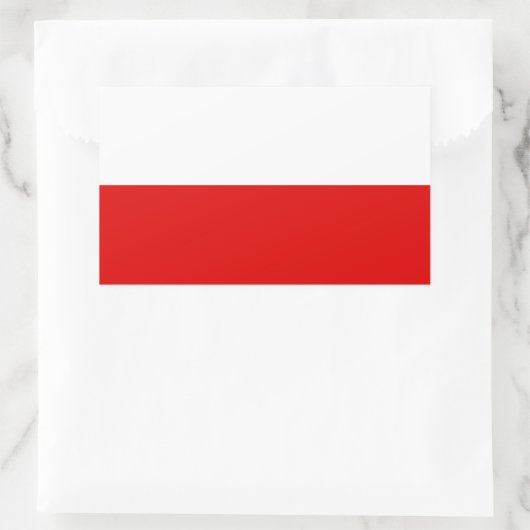 Sticker Rectangulaire Drapeau de Thuringe (Sac)