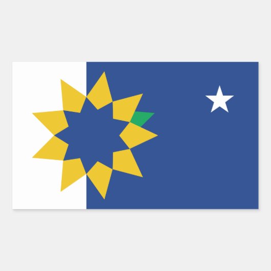 Sticker Rectangulaire Drapeau de Topeka, Kansas (Devant)