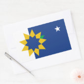 Sticker Rectangulaire Drapeau de Topeka, Kansas (Enveloppe)