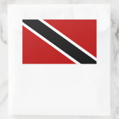 Sticker Rectangulaire Drapeau de Trinité-et-Tobago (Sac)