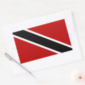 Sticker Rectangulaire Drapeau de Trinité-et-Tobago (Enveloppe)