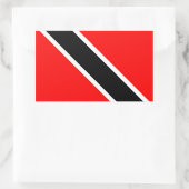 Sticker Rectangulaire Drapeau de Trinité-et-Tobago (Sac)