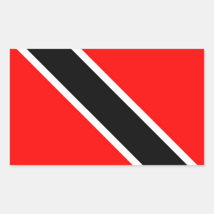 Sticker Rectangulaire Drapeau de Trinité-et-Tobago