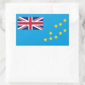 Sticker Rectangulaire Drapeau de Tuvalu (Sac)