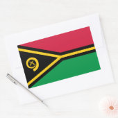 Sticker Rectangulaire Drapeau de Vanuatu (Enveloppe)