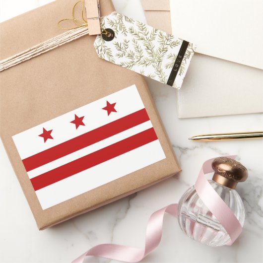 Sticker Rectangulaire Drapeau de Washington (Cadeaux)