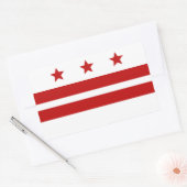 Sticker Rectangulaire Drapeau de Washington (Enveloppe)